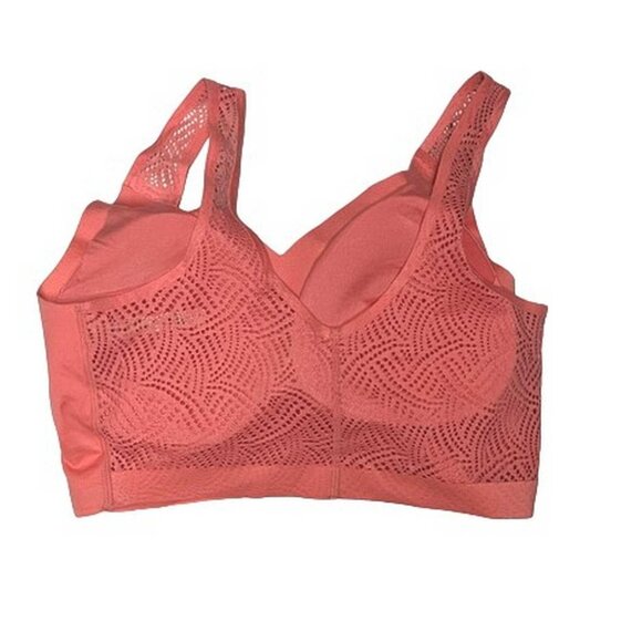 Rhonda Shear Brushed Lace Back Bra with Removable Pads 2 Pads 1X - Picture 7 of 8